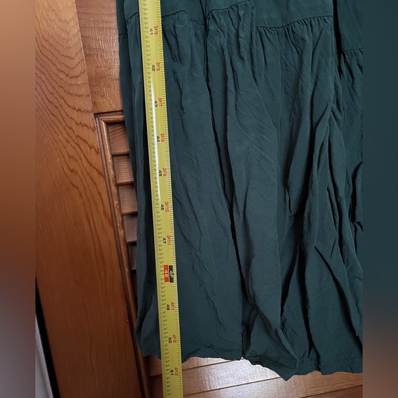 Green Cottagecore Dress with Bell Sleeves - Picture 3 of 6